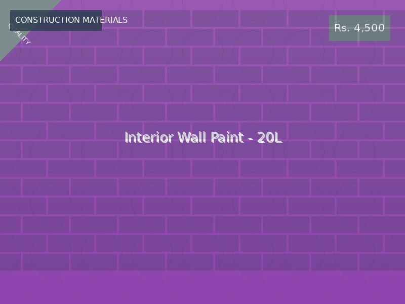 Interior Wall Paint - 20L