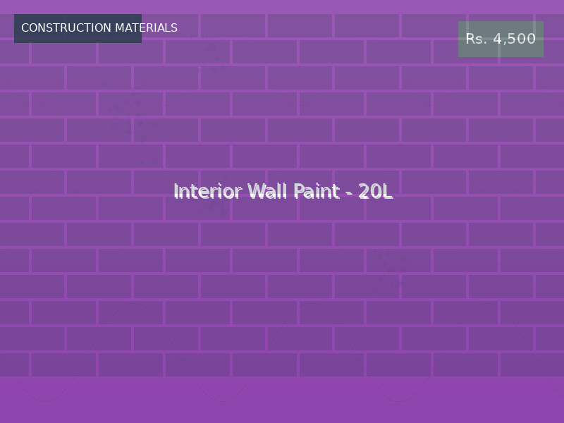 Interior Wall Paint - 20L