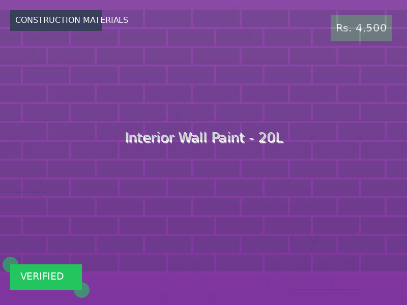 Interior Wall Paint - 20L
