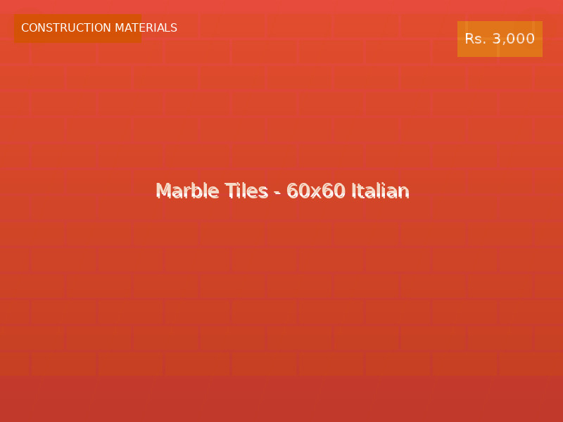 Marble Tiles - 60x60 Italian