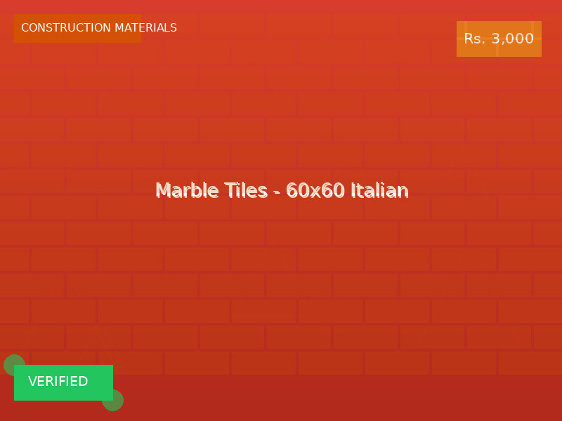 Marble Tiles - 60x60 Italian