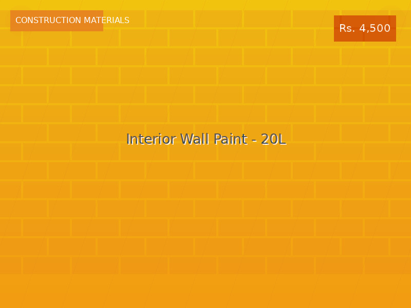 Interior Wall Paint - 20L