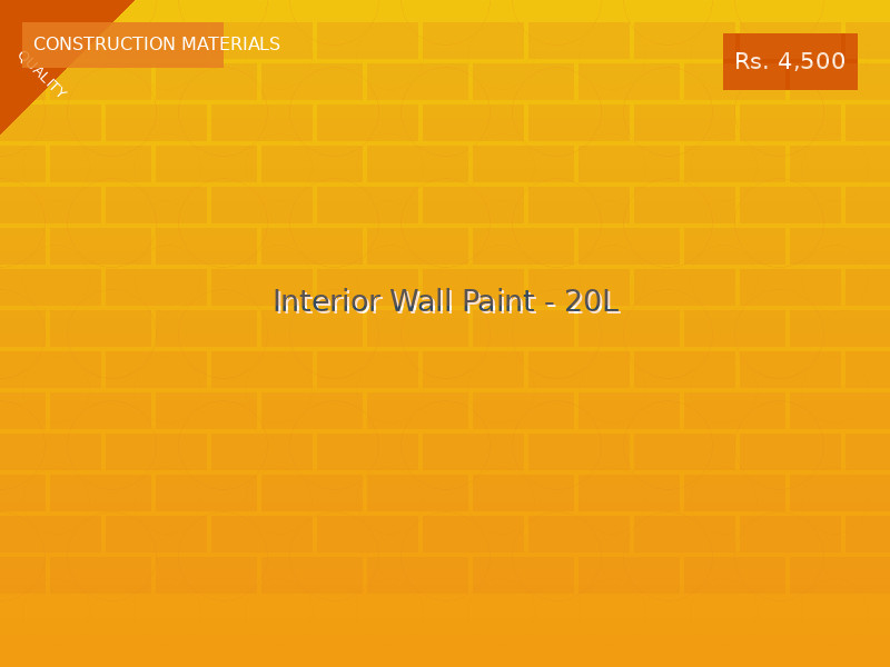 Interior Wall Paint - 20L