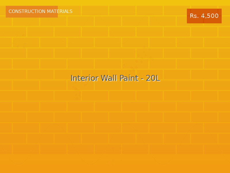 Interior Wall Paint - 20L