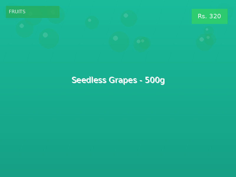 Seedless Grapes - 500g