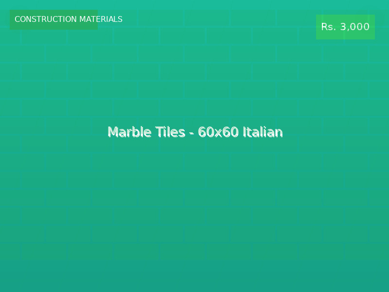 Marble Tiles - 60x60 Italian