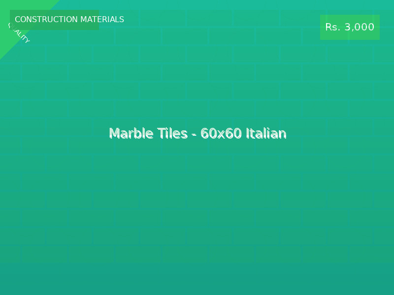 Marble Tiles - 60x60 Italian