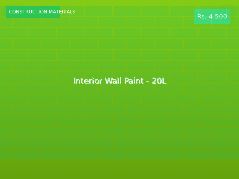Interior Wall Paint - 20L