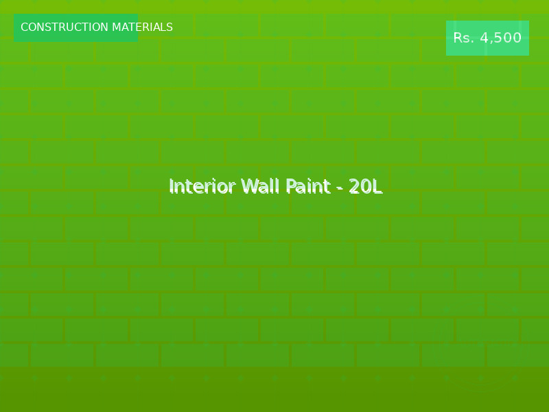 Interior Wall Paint - 20L