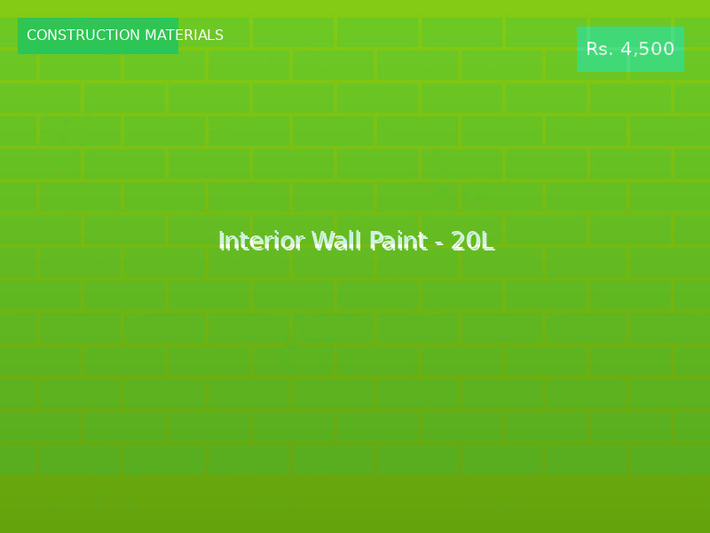 Interior Wall Paint - 20L