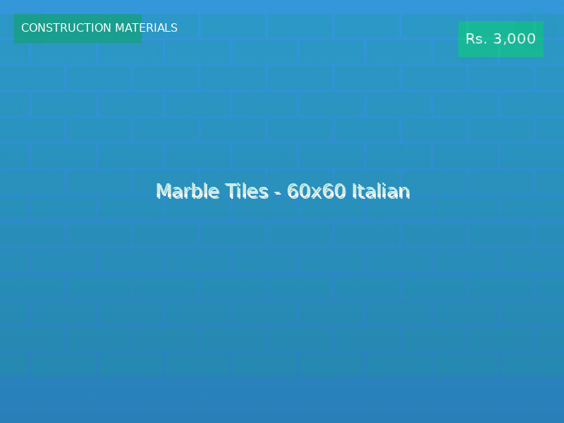 Marble Tiles - 60x60 Italian