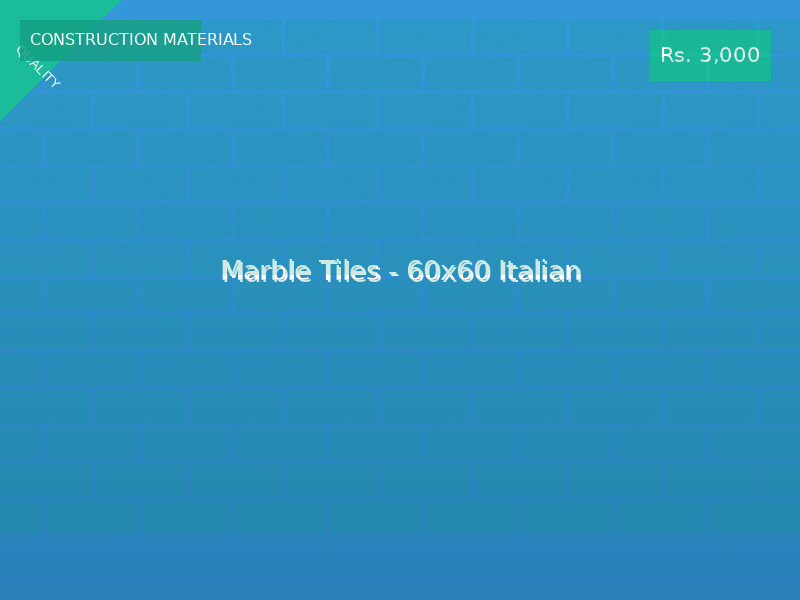 Marble Tiles - 60x60 Italian