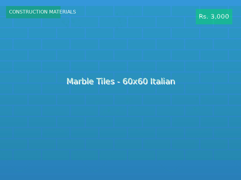 Marble Tiles - 60x60 Italian