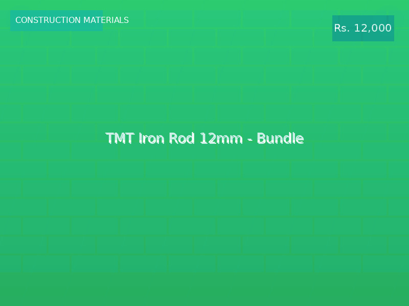 TMT Iron Rod 12mm - Bundle