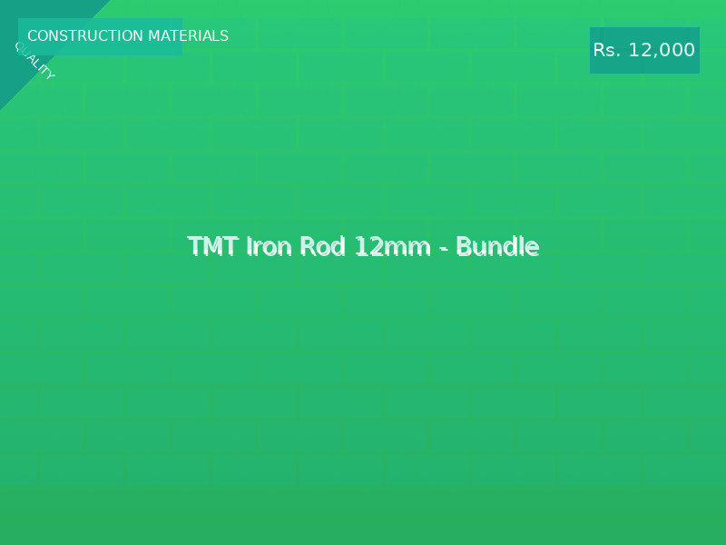 TMT Iron Rod 12mm - Bundle