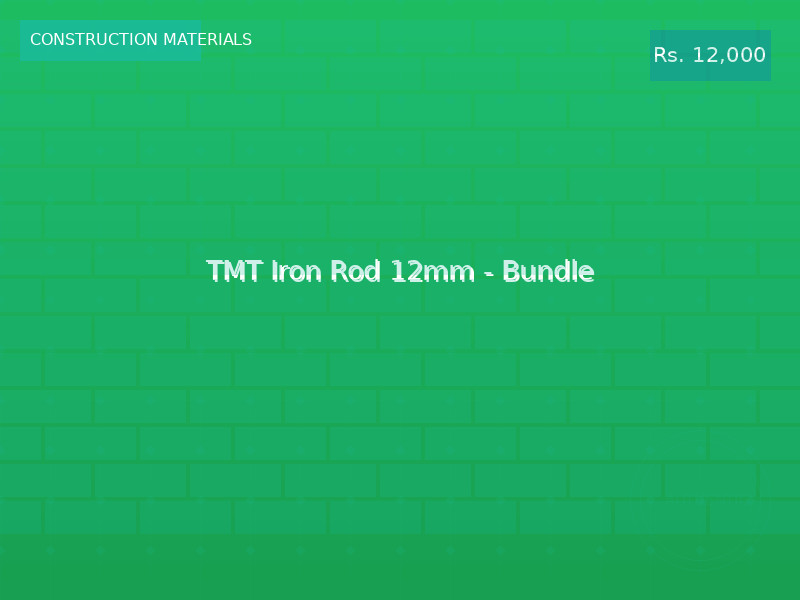 TMT Iron Rod 12mm - Bundle