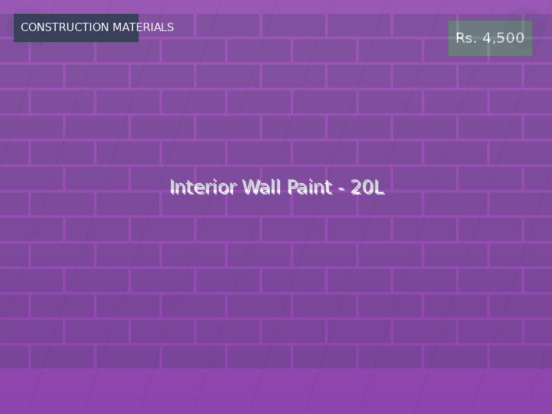 Interior Wall Paint - 20L