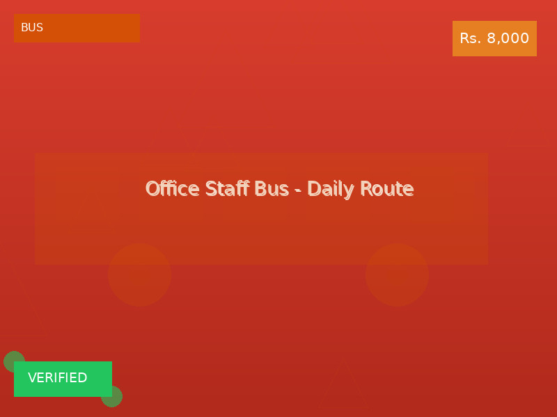 Office Staff Bus - Daily Route