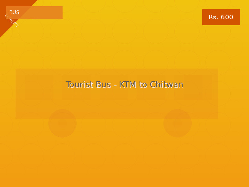 Tourist Bus - KTM to Chitwan