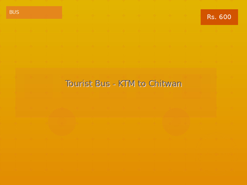 Tourist Bus - KTM to Chitwan