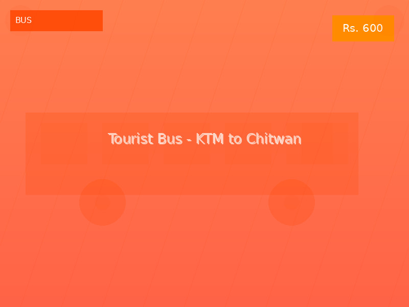 Tourist Bus - KTM to Chitwan