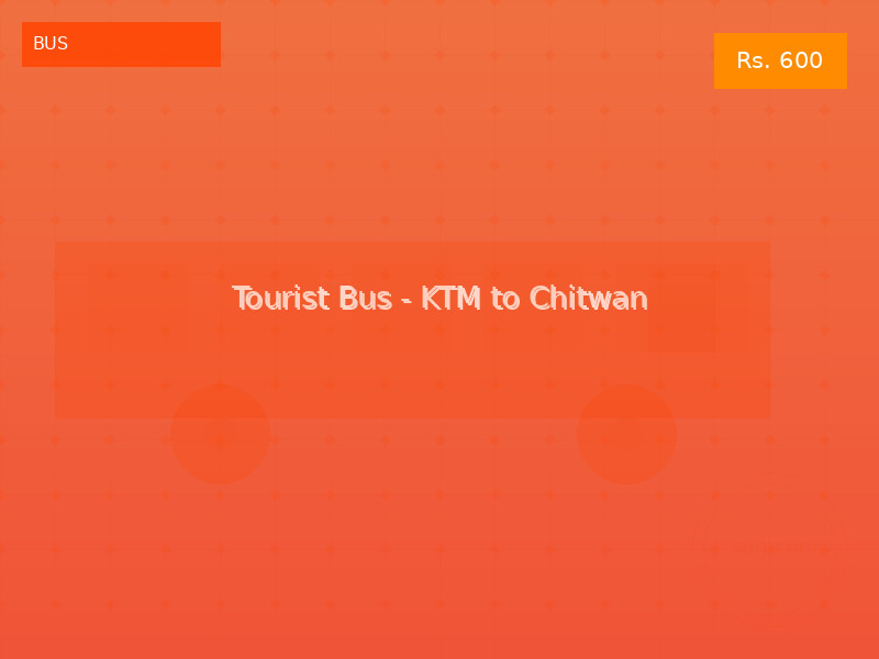 Tourist Bus - KTM to Chitwan