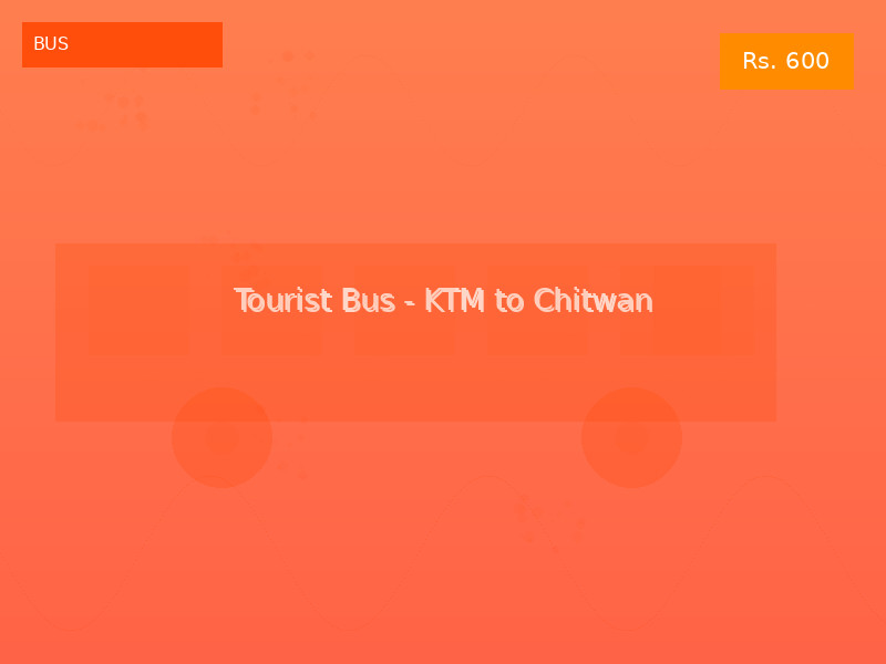 Tourist Bus - KTM to Chitwan