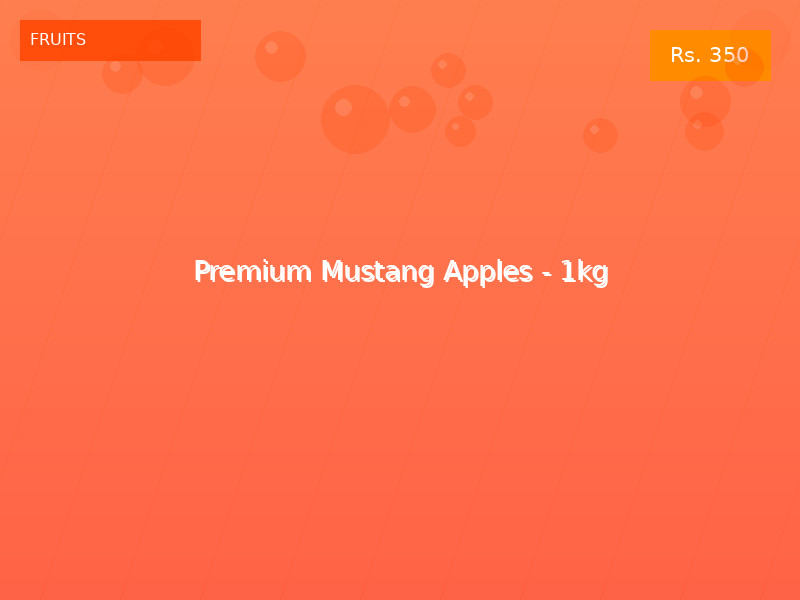 Premium Mustang Apples - 1kg