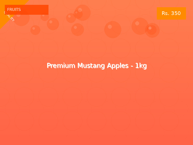 Premium Mustang Apples - 1kg
