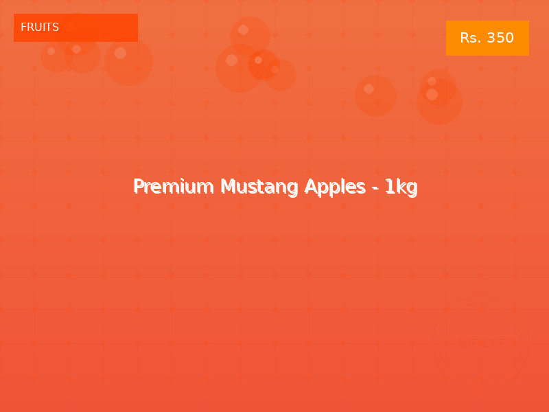 Premium Mustang Apples - 1kg