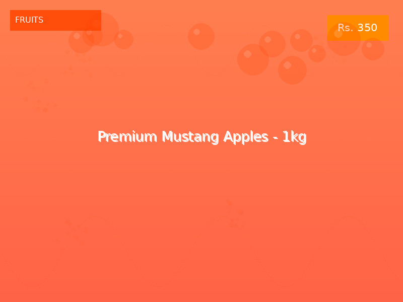 Premium Mustang Apples - 1kg
