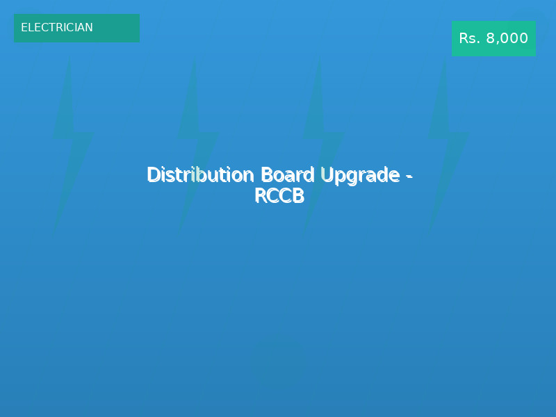 Distribution Board Upgrade - RCCB