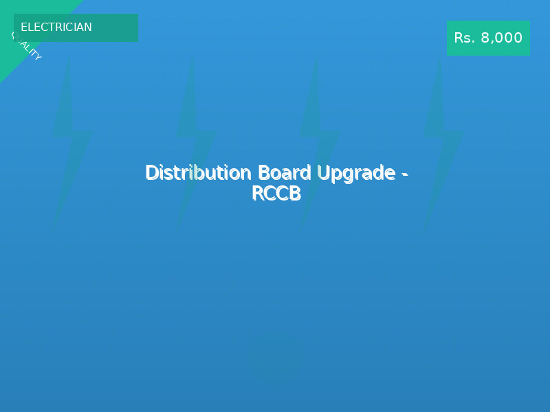 Distribution Board Upgrade - RCCB