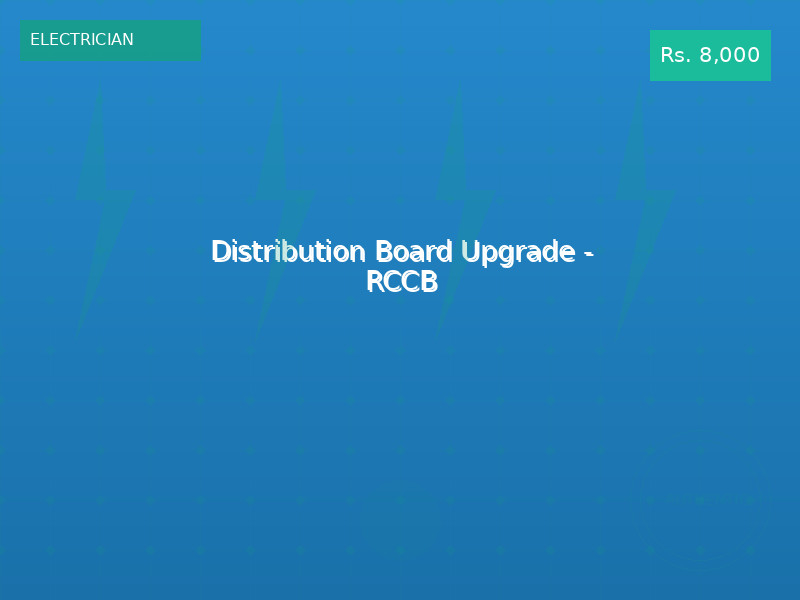 Distribution Board Upgrade - RCCB