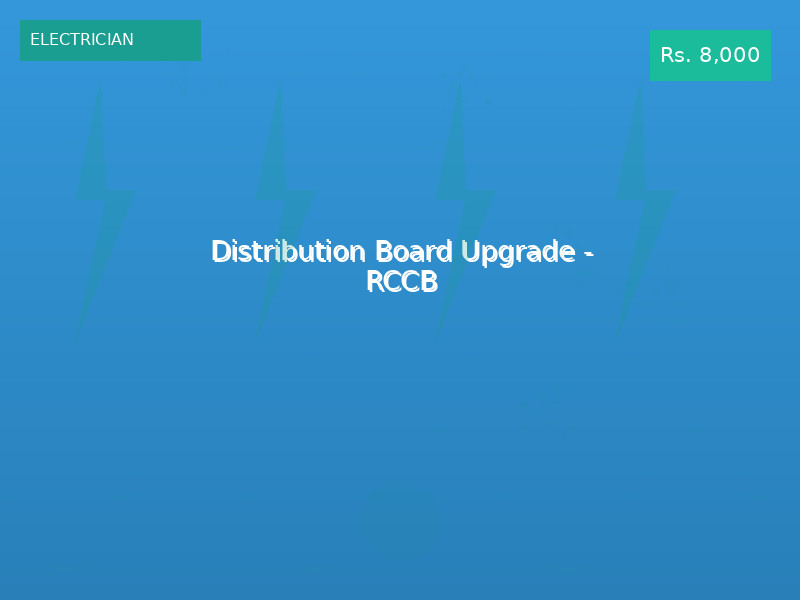Distribution Board Upgrade - RCCB