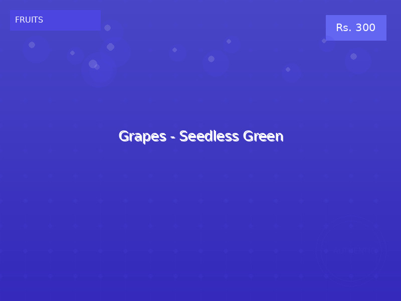 Grapes - Seedless Green