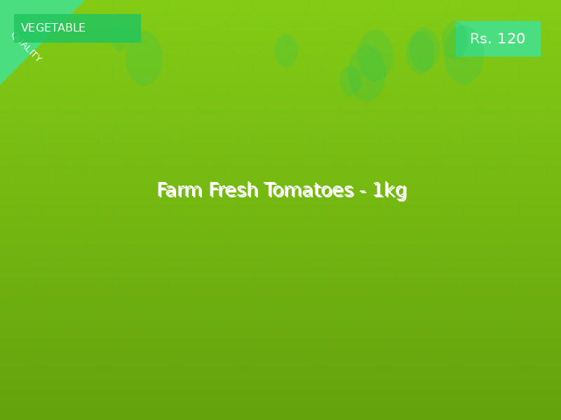 Farm Fresh Tomatoes - 1kg