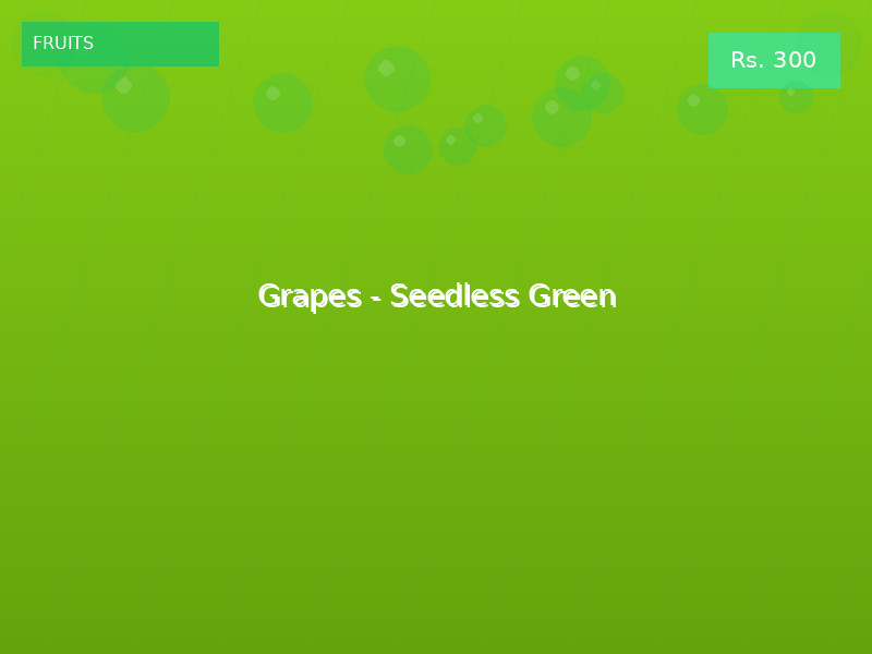 Grapes - Seedless Green