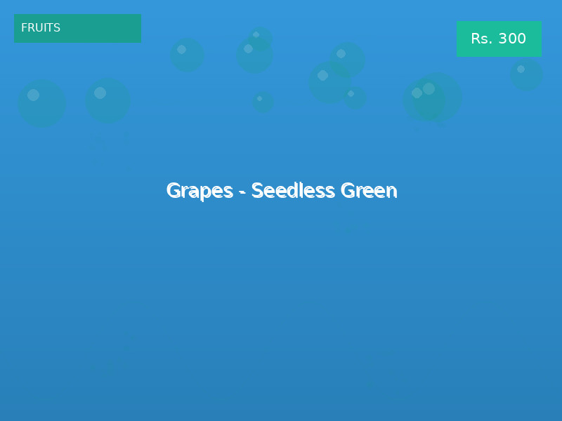 Grapes - Seedless Green