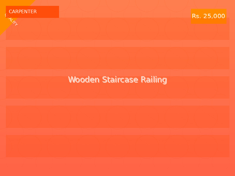 Wooden Staircase Railing