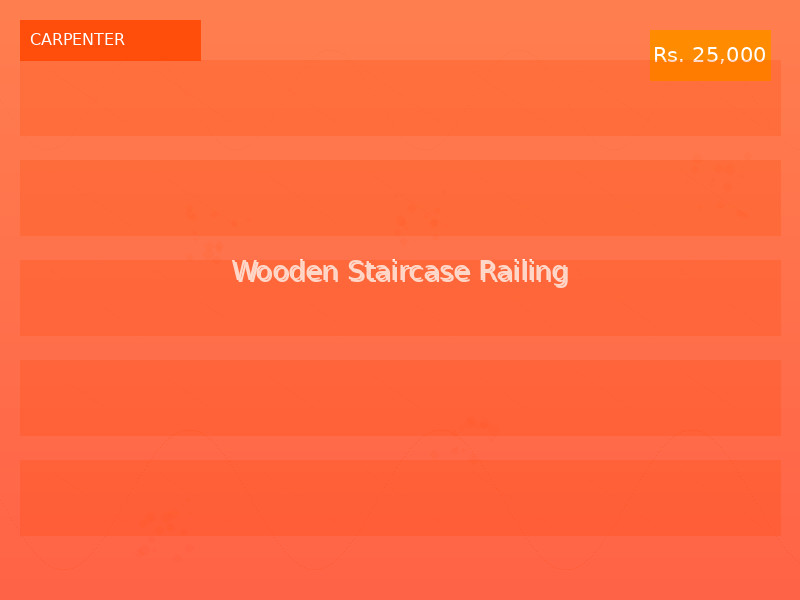 Wooden Staircase Railing