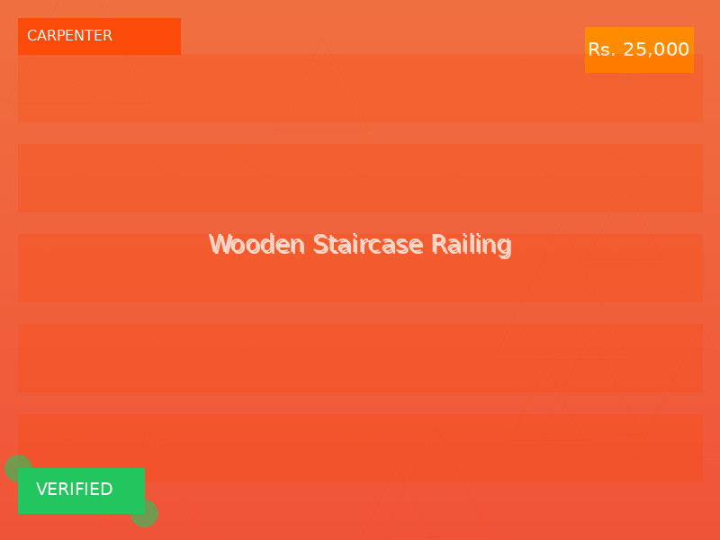 Wooden Staircase Railing