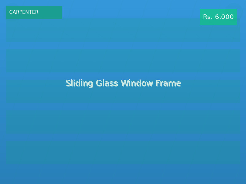 Sliding Glass Window Frame