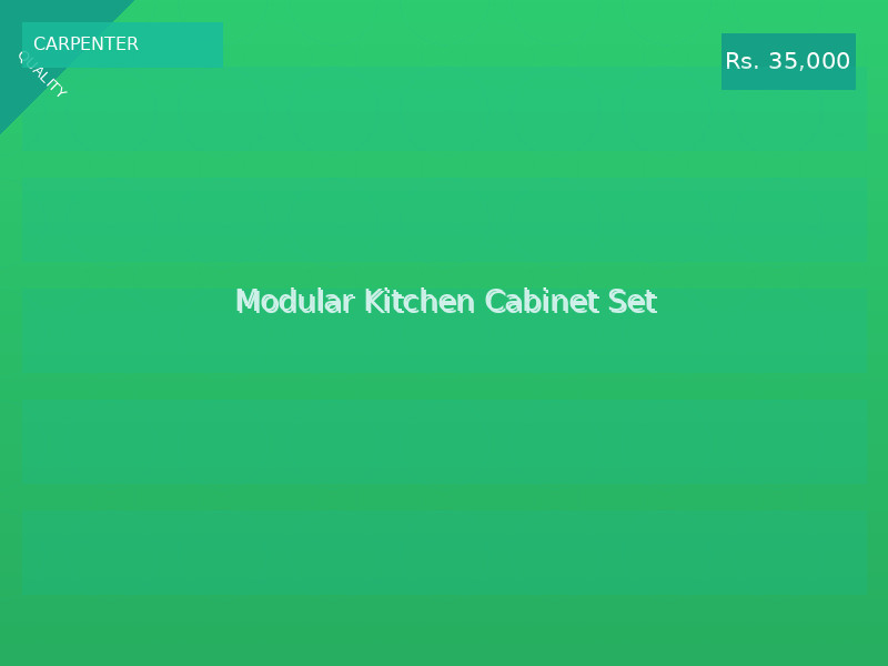 Modular Kitchen Cabinet Set