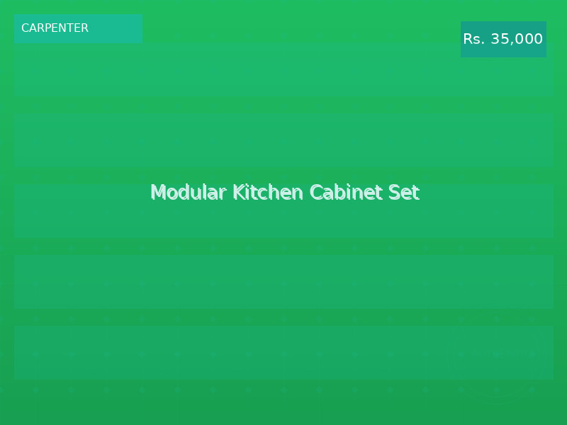 Modular Kitchen Cabinet Set