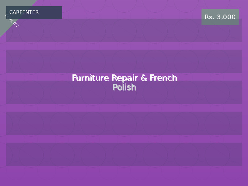 Furniture Repair & French Polish