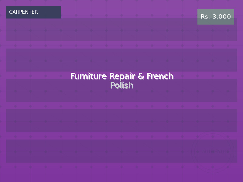Furniture Repair & French Polish