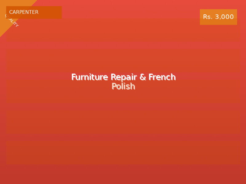 Furniture Repair & French Polish