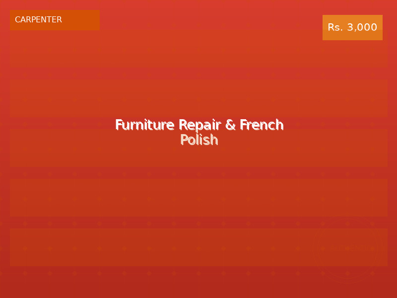 Furniture Repair & French Polish
