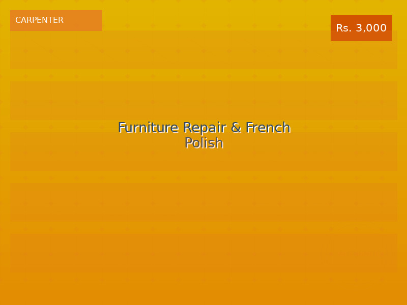 Furniture Repair & French Polish